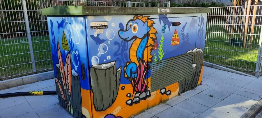 Farbenfrohe Stromkästen in Essen: Hier wird es bunt