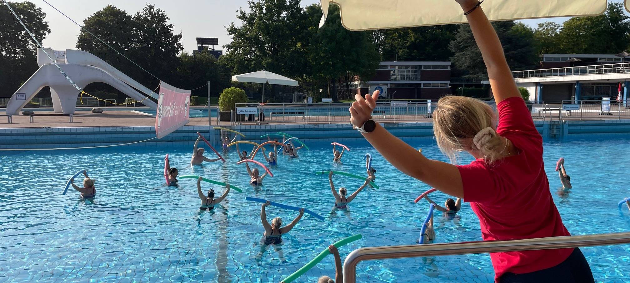 Rekordversuch in Essen beim Aqua-Power-Kurs