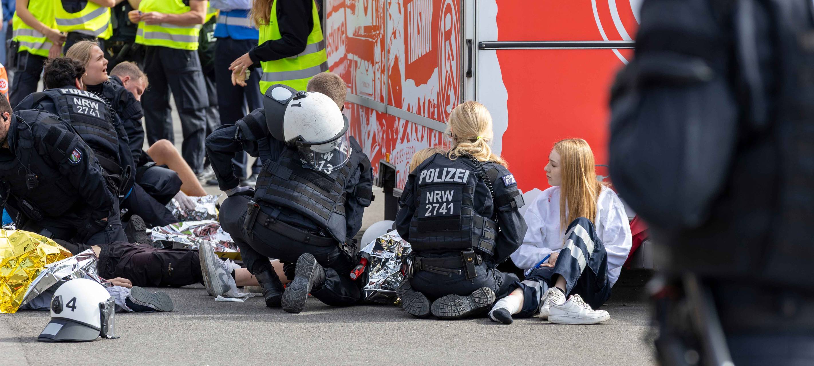 Anschlag aufs Stadion in Essen: Polizei trainiert Ernstfall
