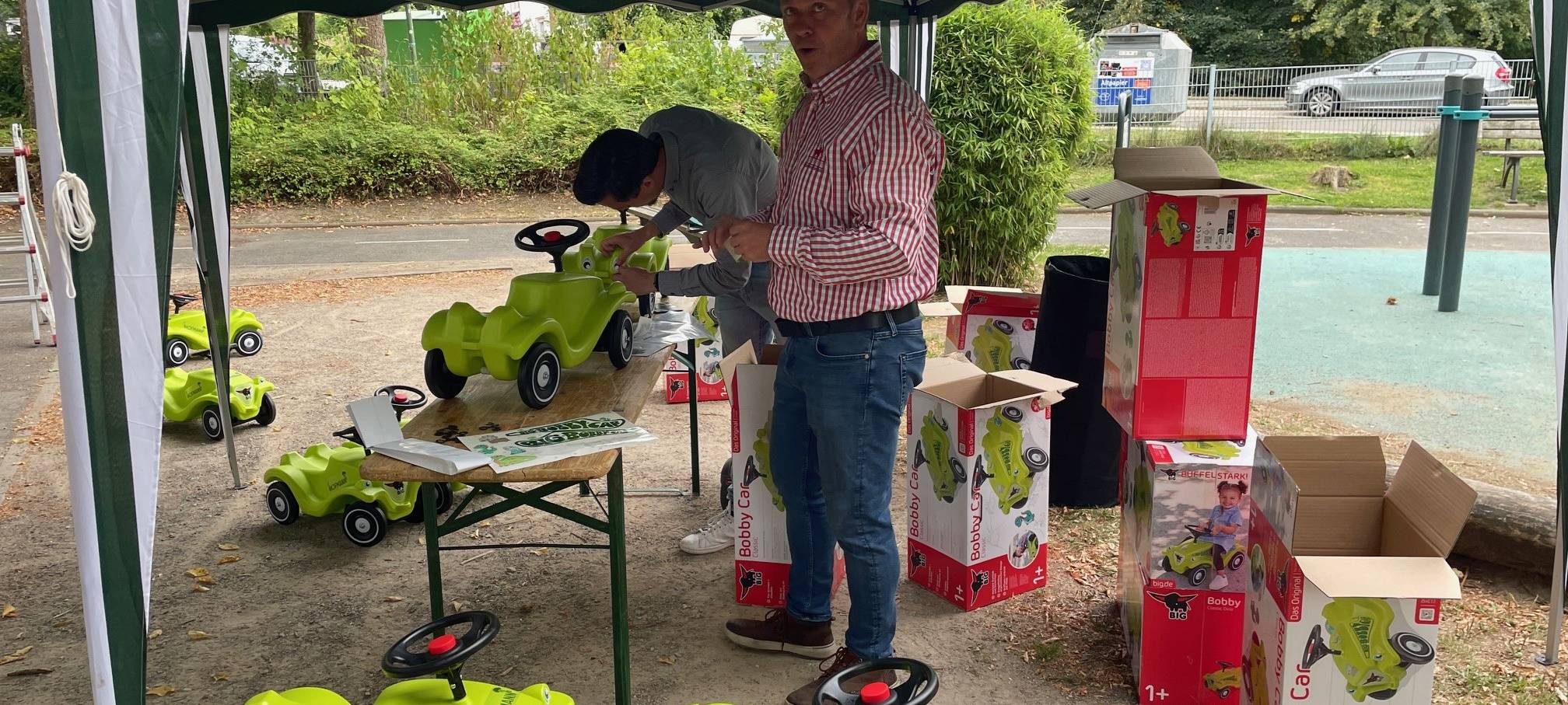 Essen startet Weltrekordversuch im Bobbycar-Rennen