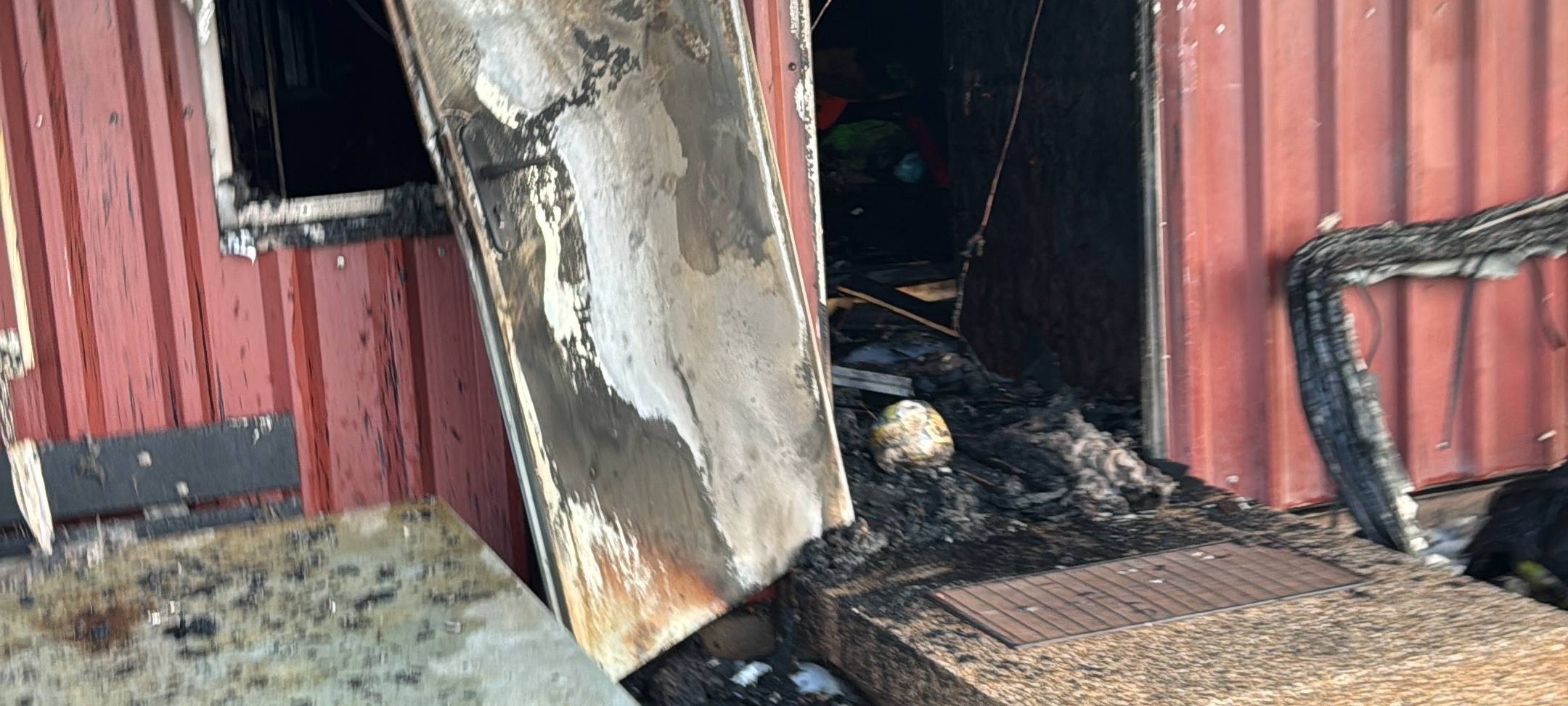 Brand in Essen auf Sportplatz