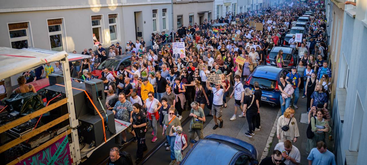 Große Demonstration in Essen gegen Rechts