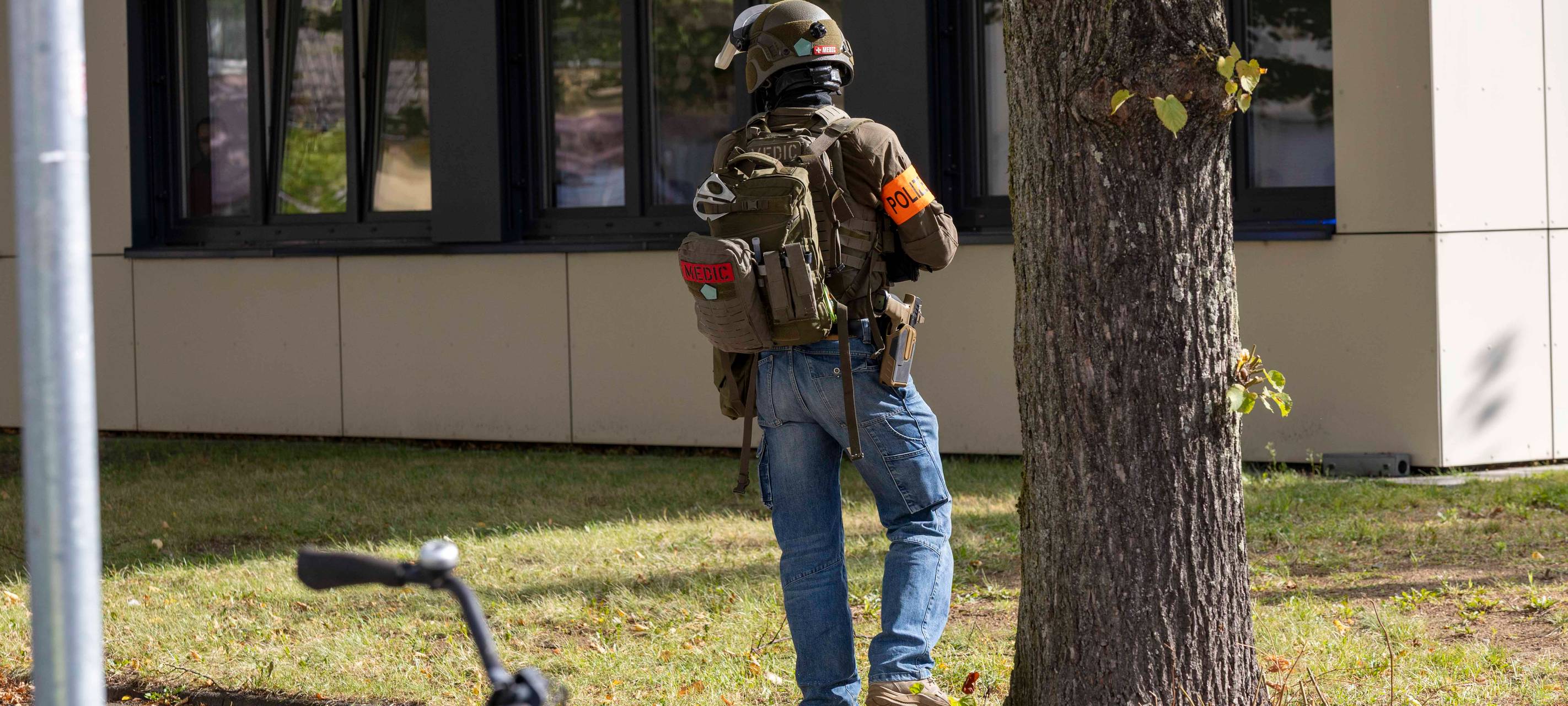Großer Polizeieinsatz in Essen am Berufskolleg