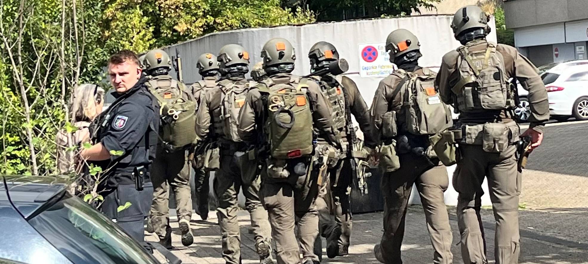 Großer Polizeieinsatz in Essen am Berufskolleg
