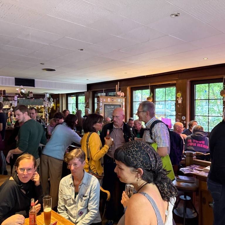 Wahlparty der Grünen bei Kommunalwahl Essen 2025