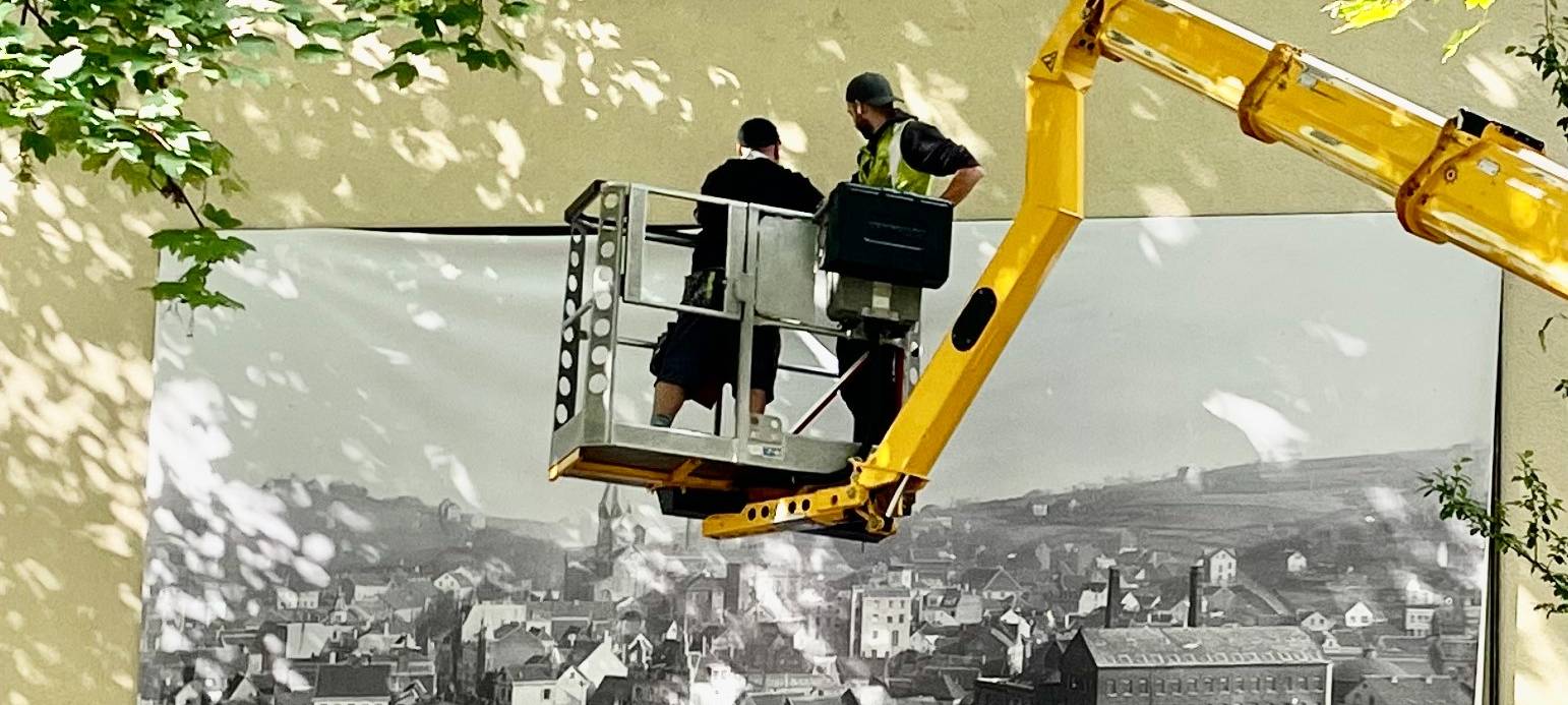 Zeitfenster Essen-Werden Montage