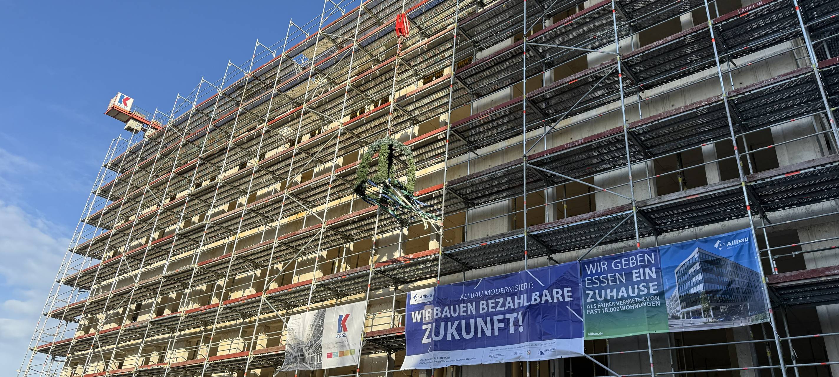 Fortschritte in Essen am Weberplatz - Rohbau steht