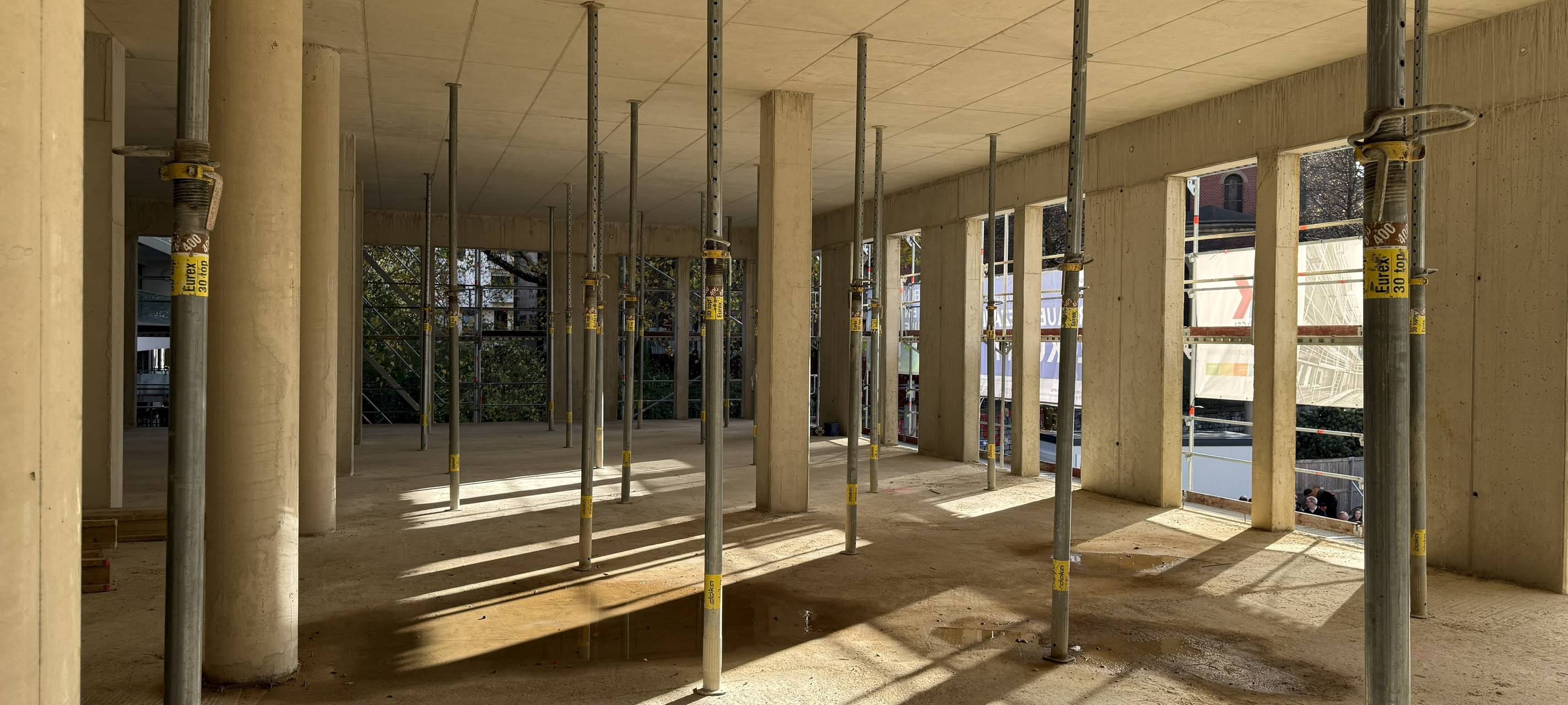 Fortschritte in Essen am Weberplatz - Rohbau steht