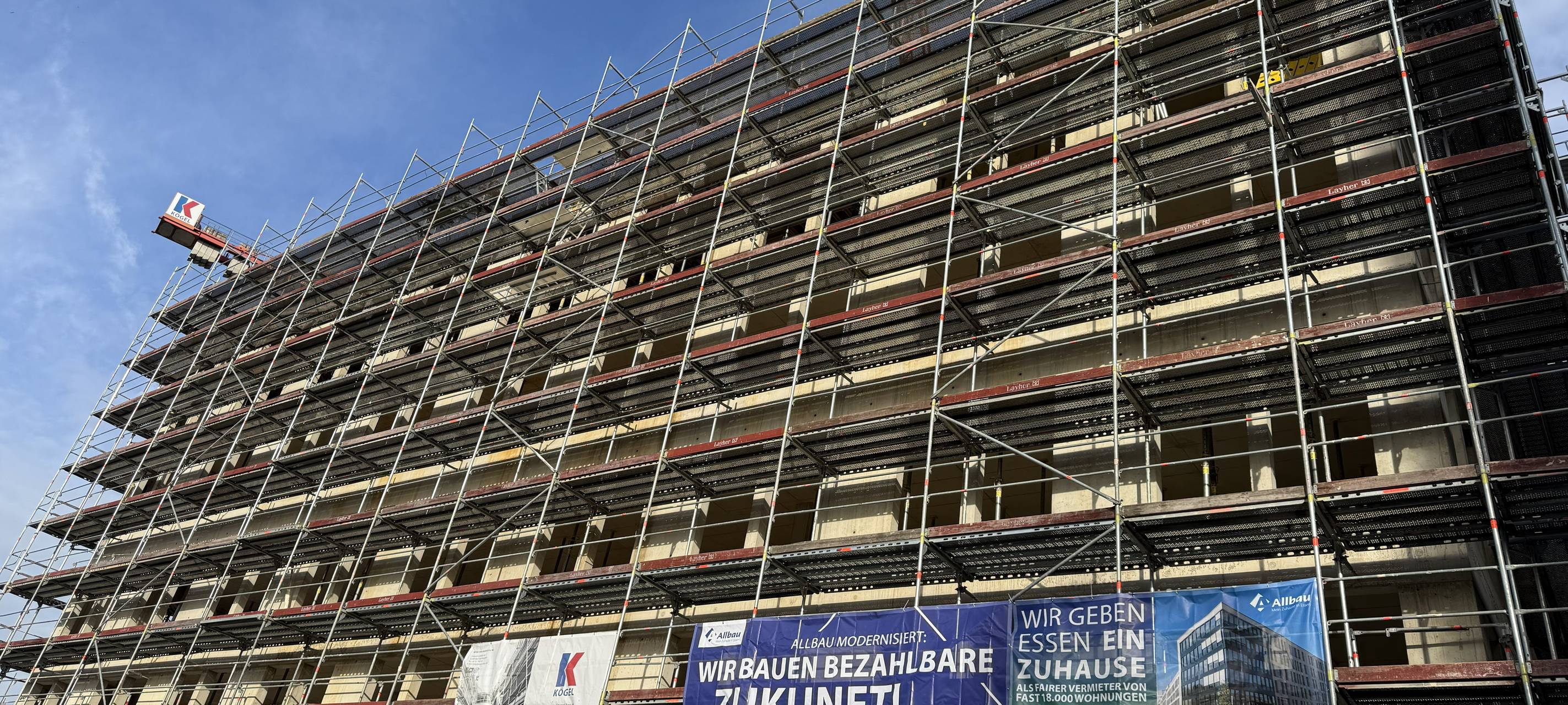 Fortschritte in Essen am Weberplatz - Rohbau steht