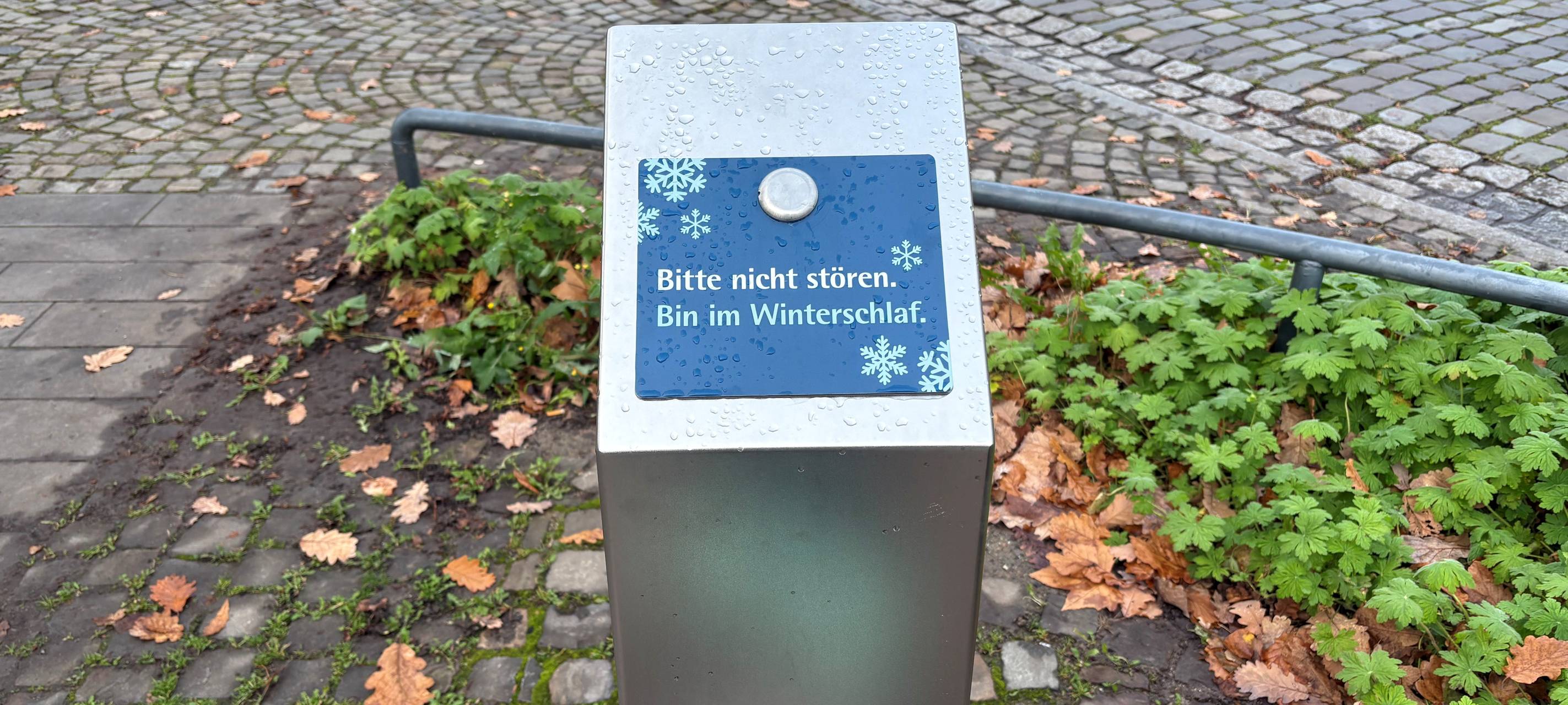 Trinkwasserbrunnen in Essen halten Winterschlaf