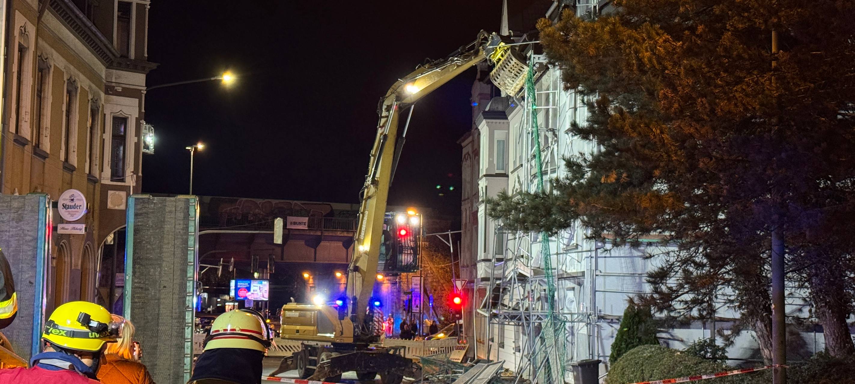 Baugerüst in Essen drohte einzustürzen