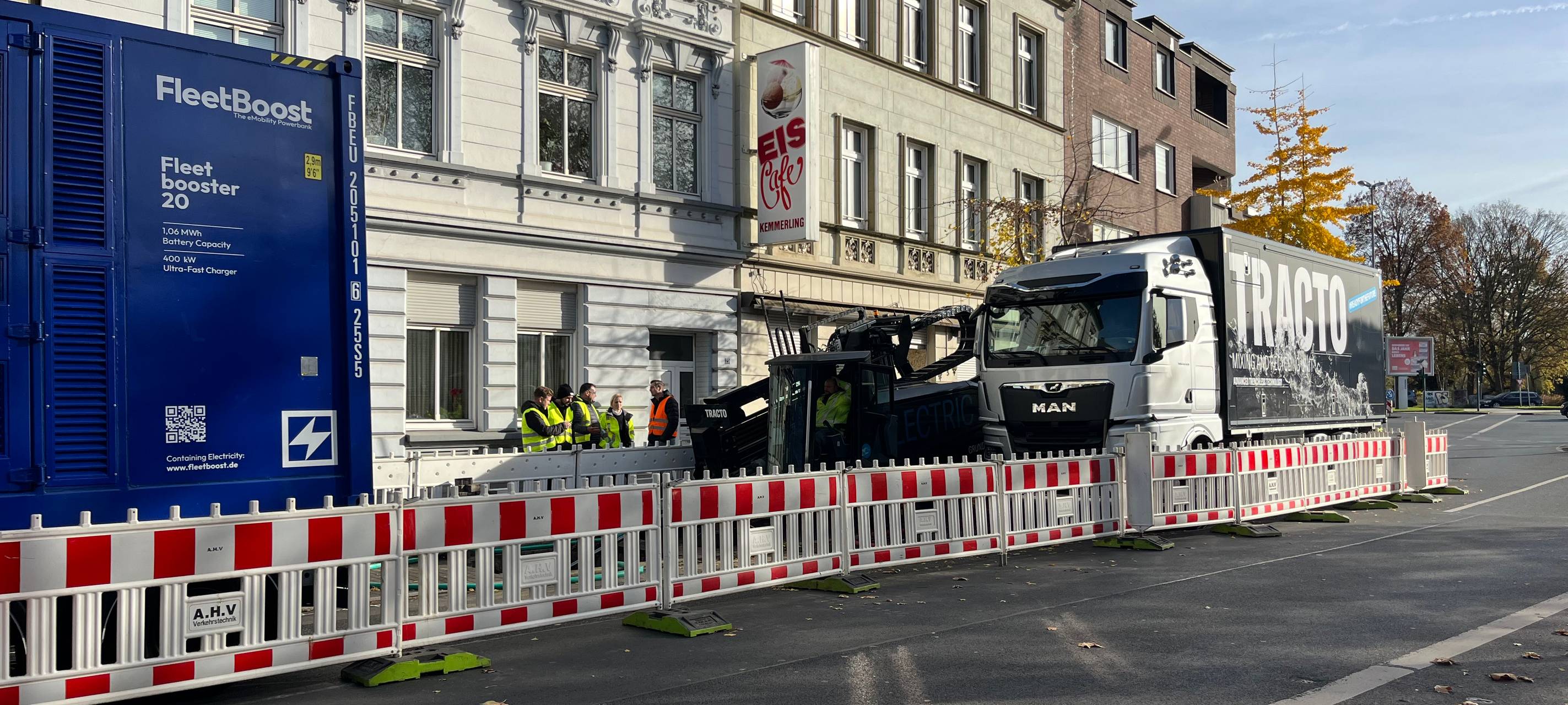 Firma aus Essen testet CO2-reduzierte Baustelle