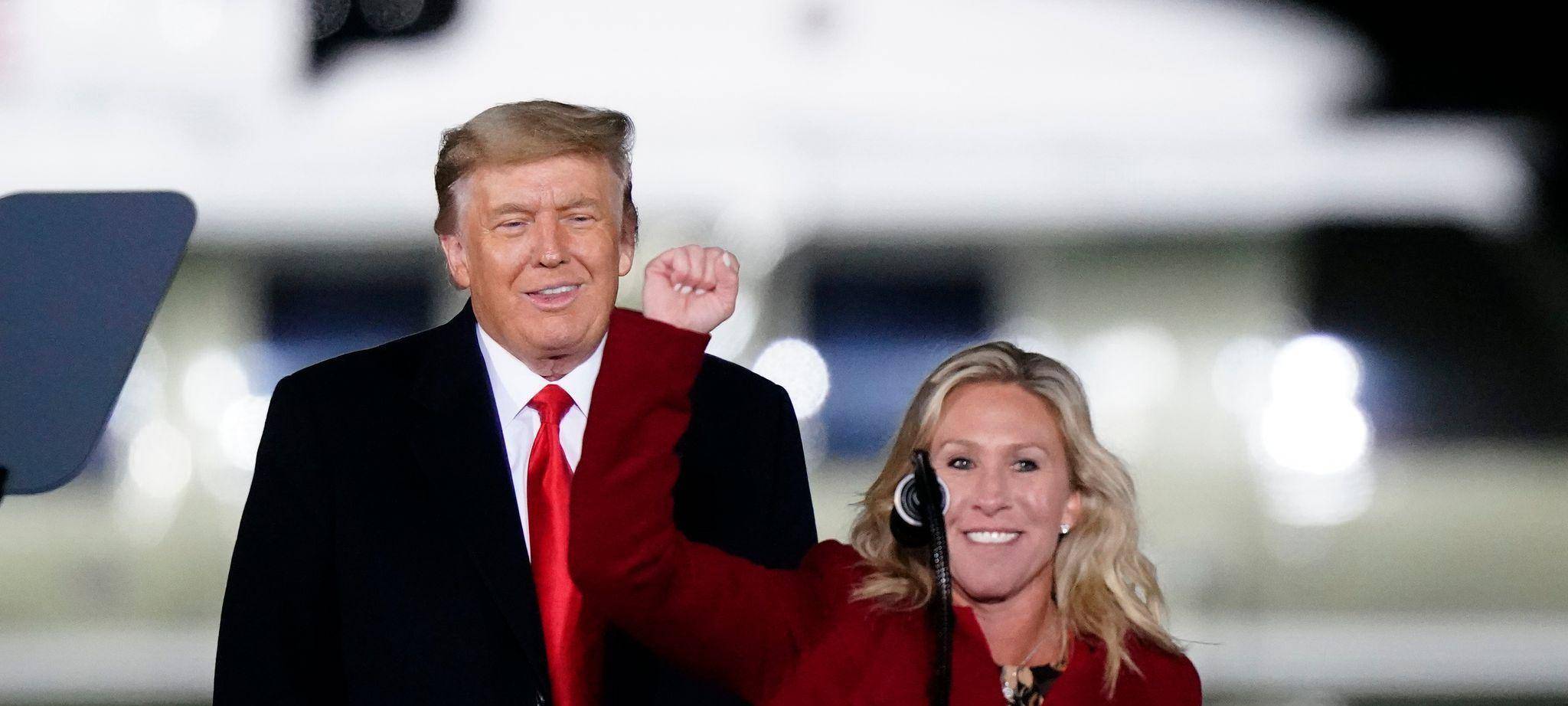 Marjorie Taylor Greene und Donald Trump