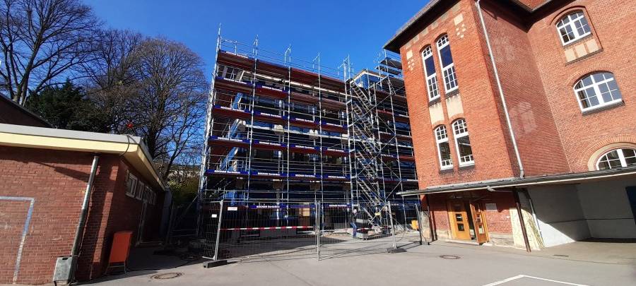 Grundschule in Essen: Arbeiten am Anbau kommen voran