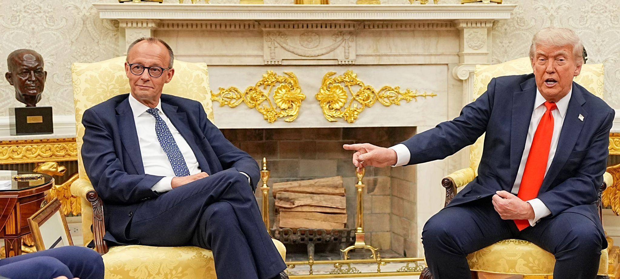 US-Präsident Trump empfängt Bundeskanzler Merz