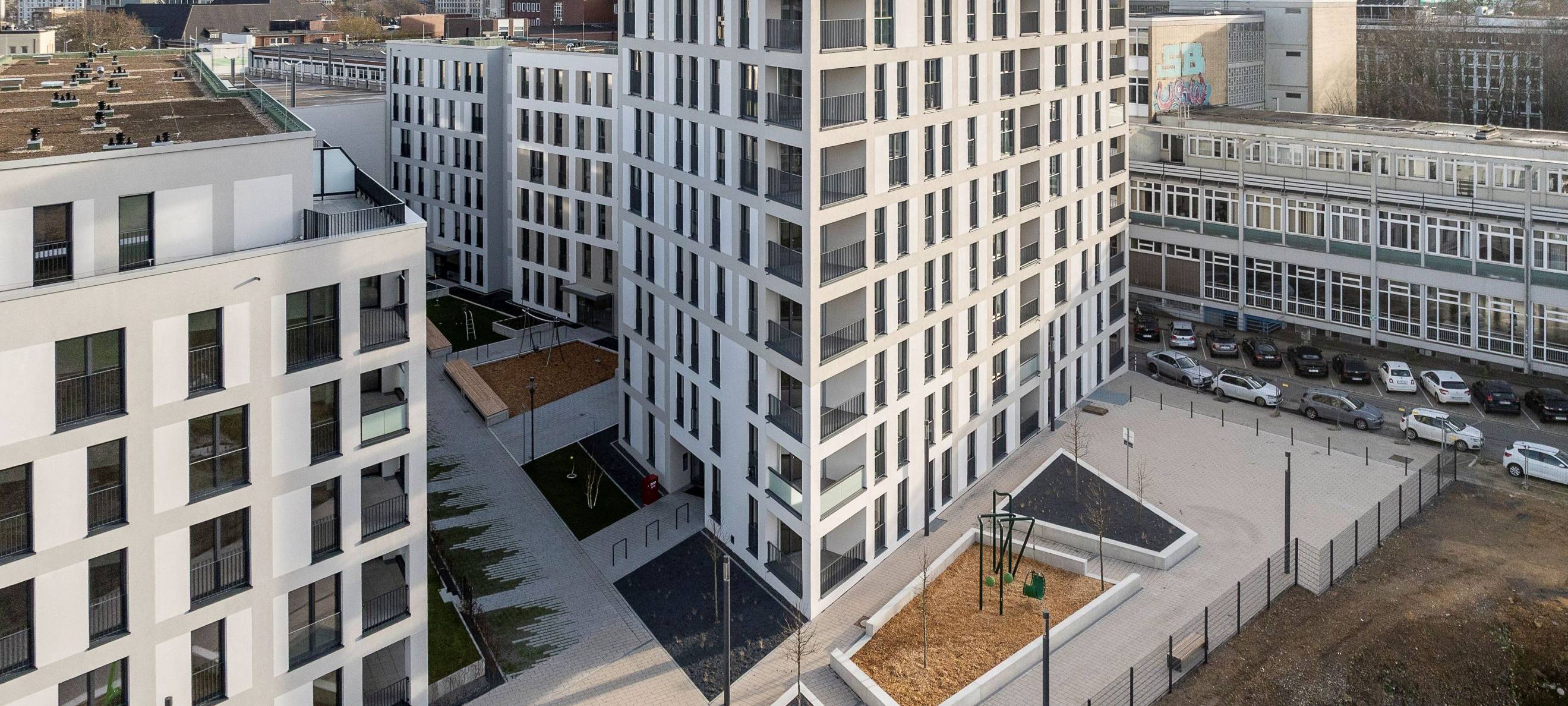 Literatur-Quartier in Essen: Über 200 neue Wohnungen fertig