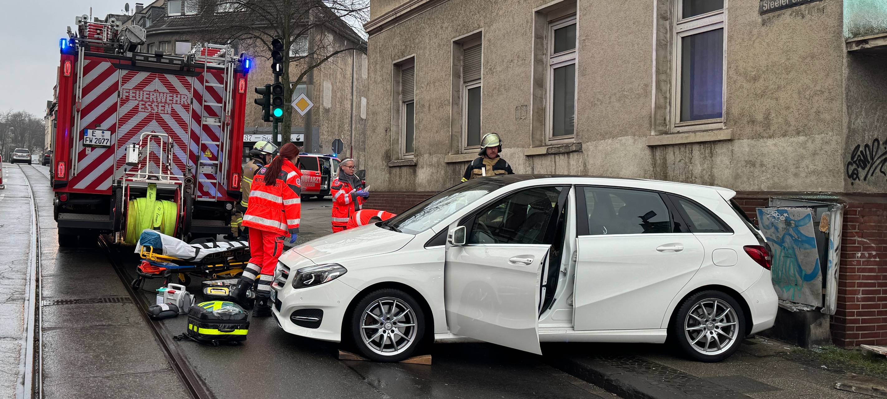 Unfall in Essen mit Fußgänger