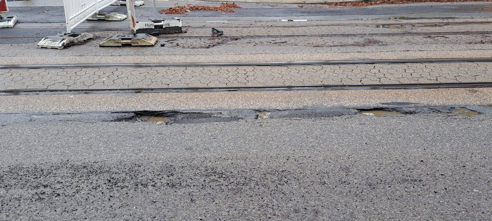 Schlaglöcher in Essen werden gestopft