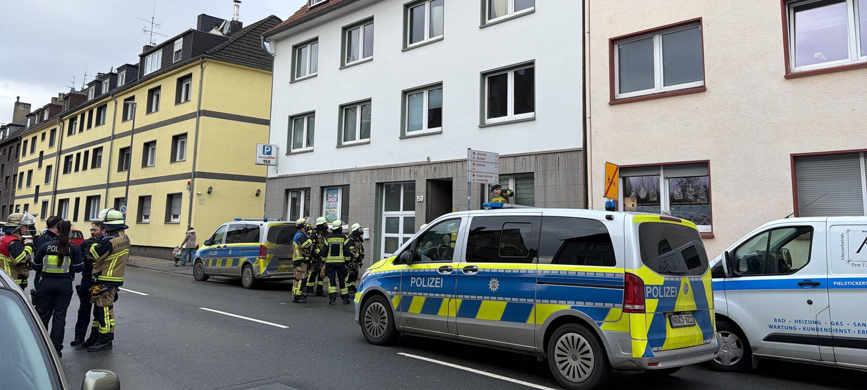 Ungewöhnlicher Einsatz in Essen für Polizei und Feuerwehr