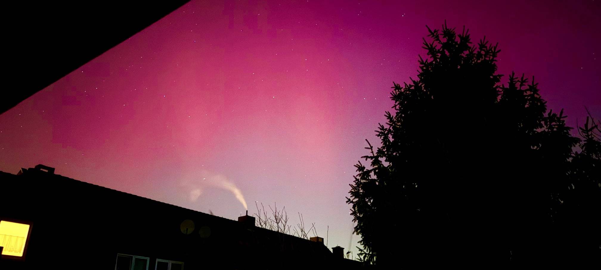 Polarlichter über Essen zu sehen