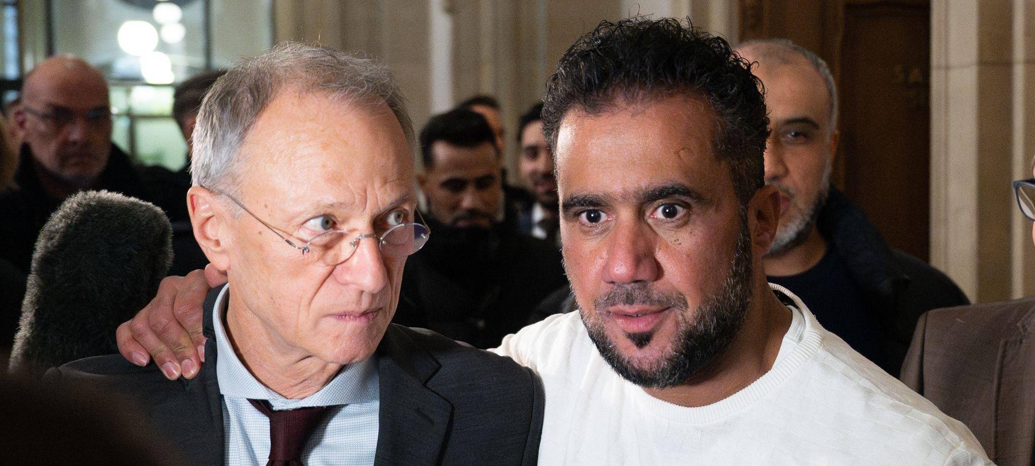 Arafat Abou-Chaker (r) mit dem Anwalt Hansgeorg Birkhoff