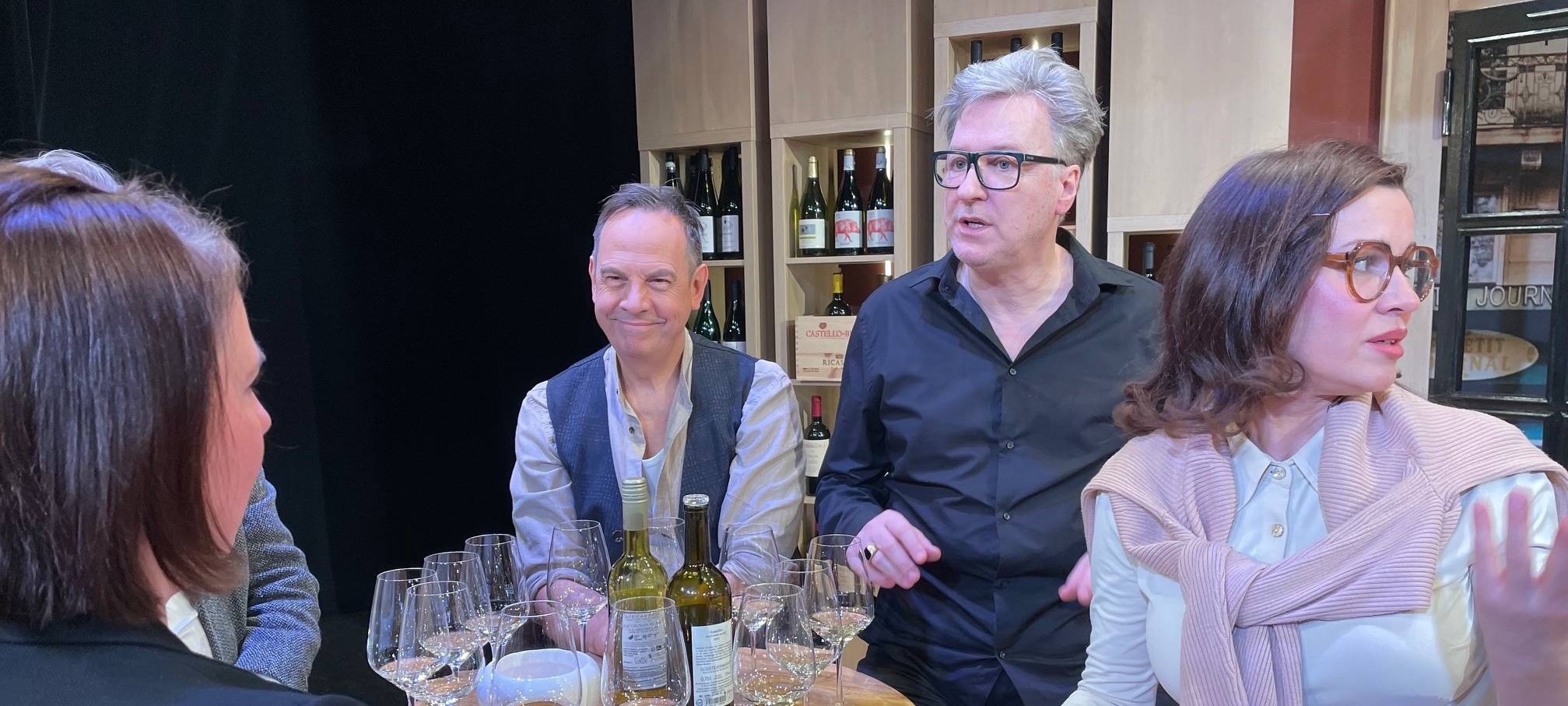 Radio Essen-Weinprobe auf der Theaterbühne