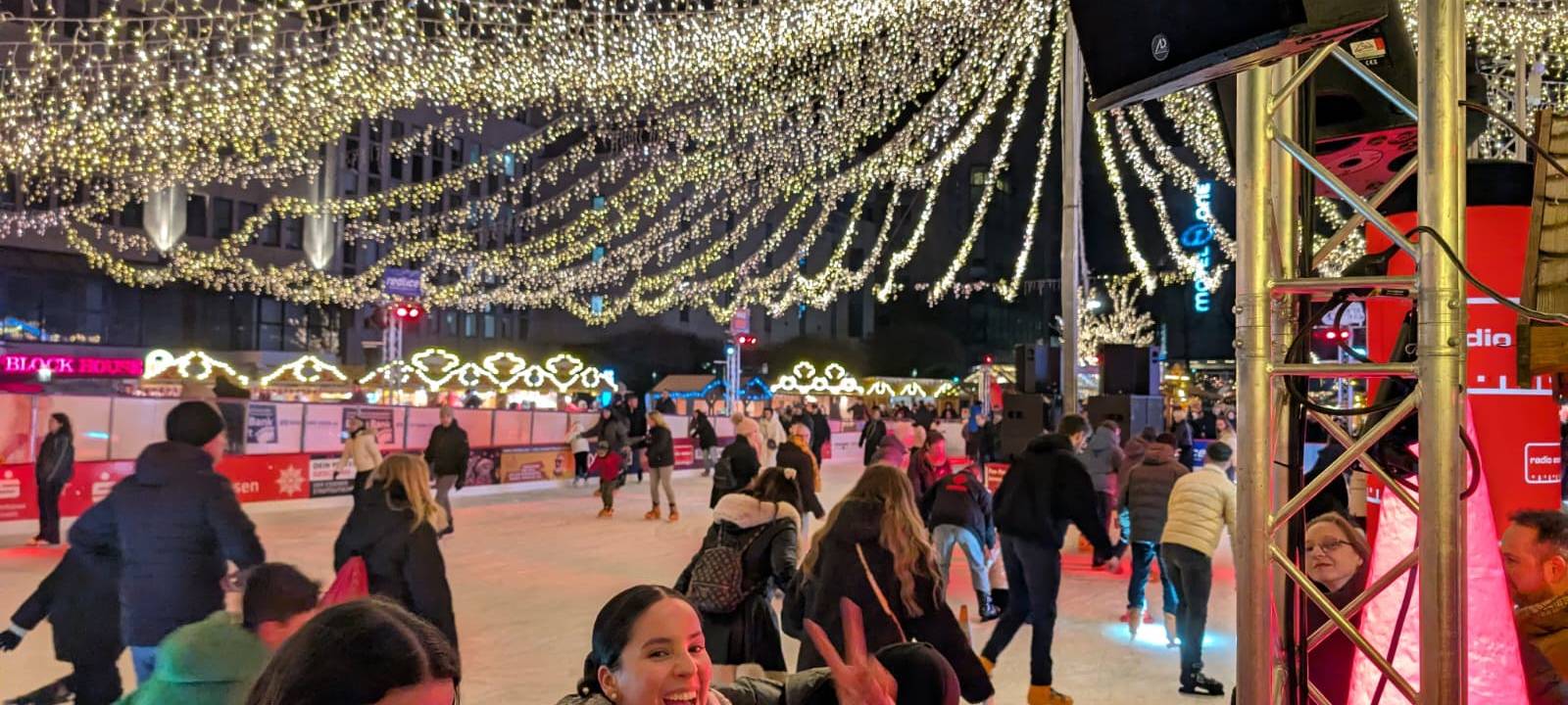 Wintertraum in Essen: Eisbahn auf zwei Etagen