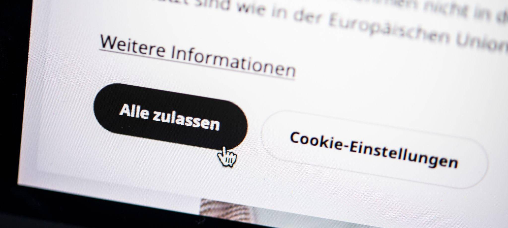 Button «Alle zulassen» auf einer Website