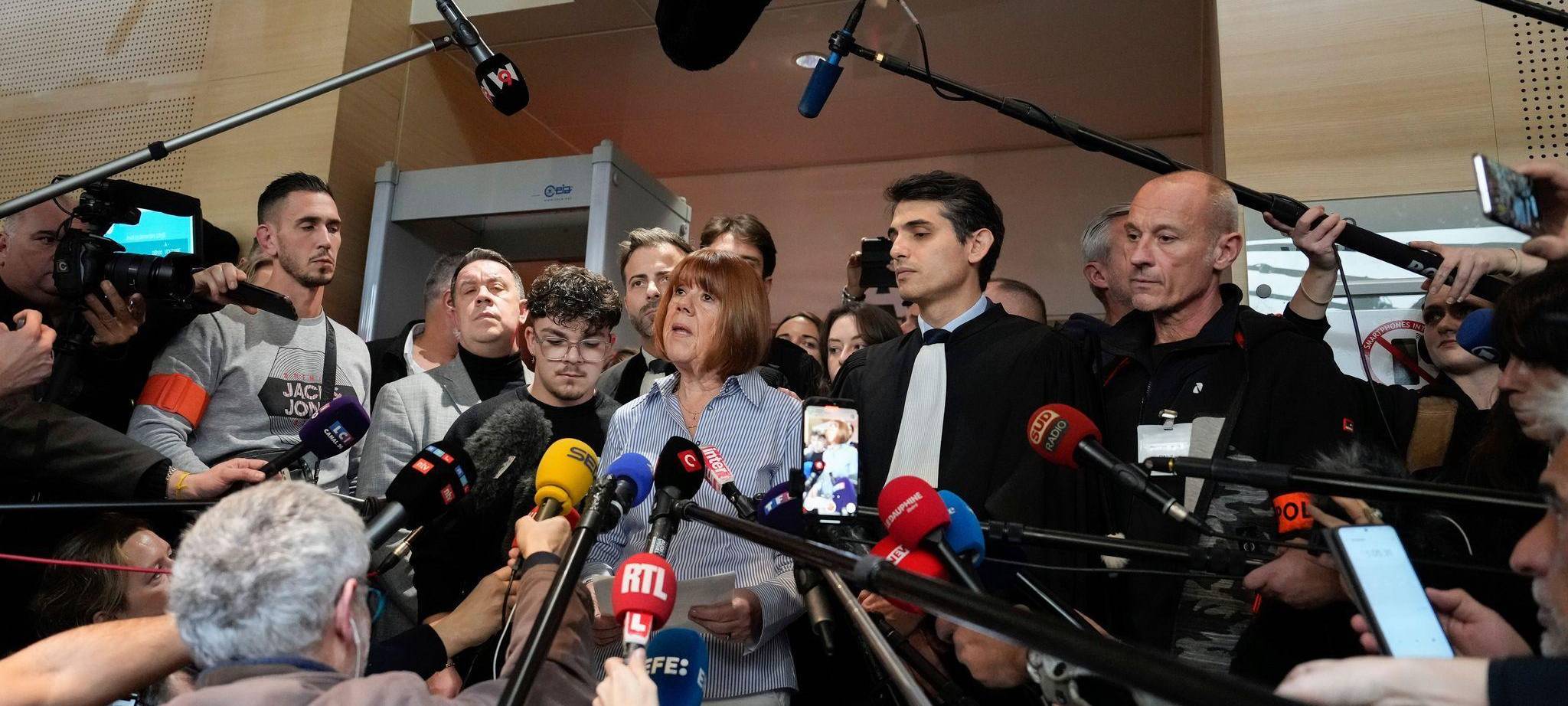 Gisèle Pelicot beim Missbrauchsprozess in Avignon