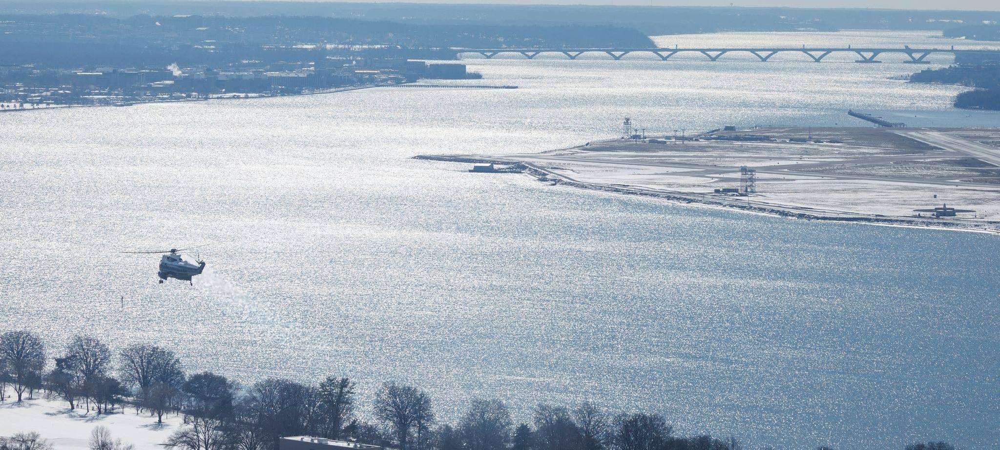 Abwasser im Fluss Potomac