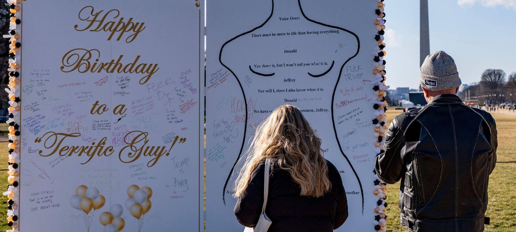 Epstein-Geburtstagsgrüße in Washington