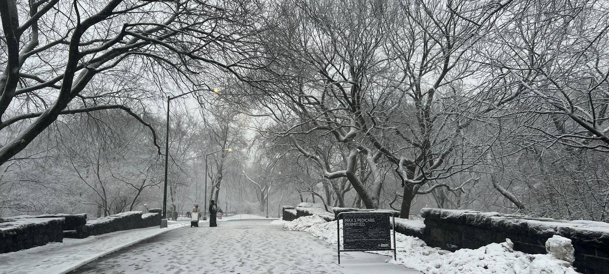 Winterwetter in New York