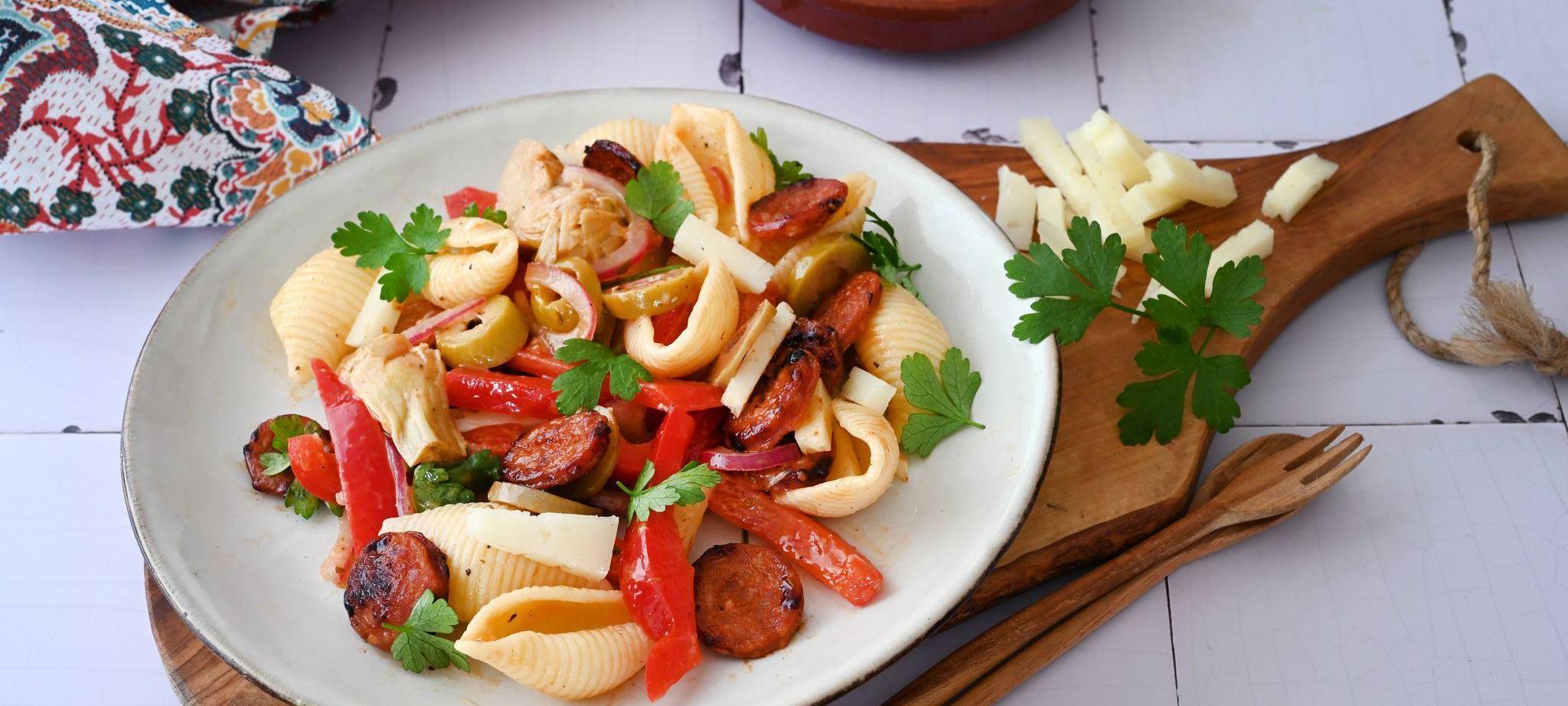 Spanischer Nudelsalat