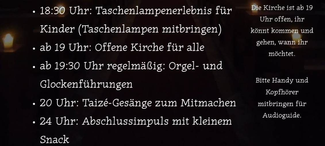 Kirche in Essen bietet neue Veranstaltung: Nacht der offenen Kirche
