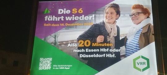 S6-Chaos in Essen: VRR bekommt Kritik für Werbekampagne