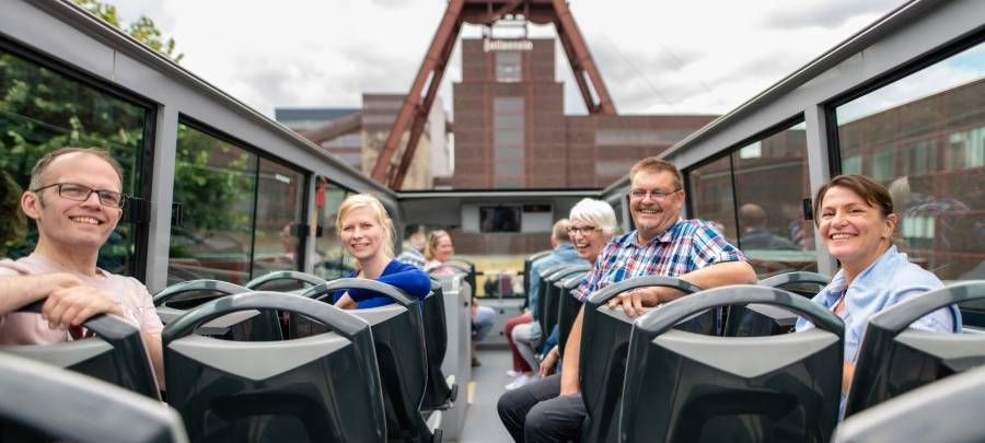 Neue Stadtrundfahrt in Essen im Cabrio-Doppeldeckerbus