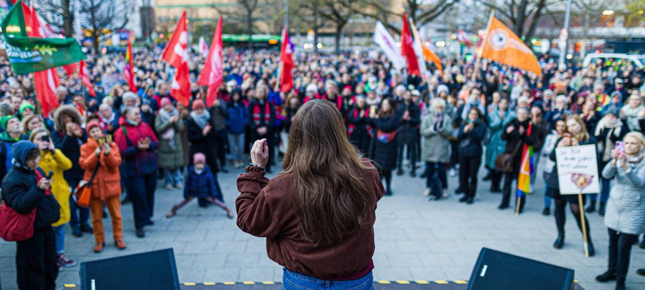 Kundgebung «Sexualisierte Gewalt stoppen» in Hannover