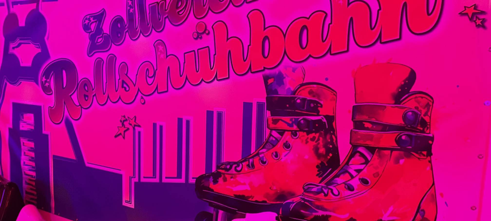 Back to the 80ies auf der Zollverein Rollschuhbahn