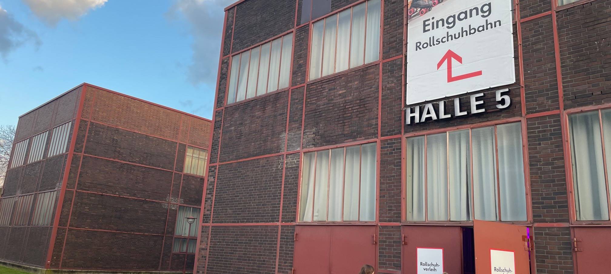 Back to the 80ies auf der Zollverein Rollschuhbahn