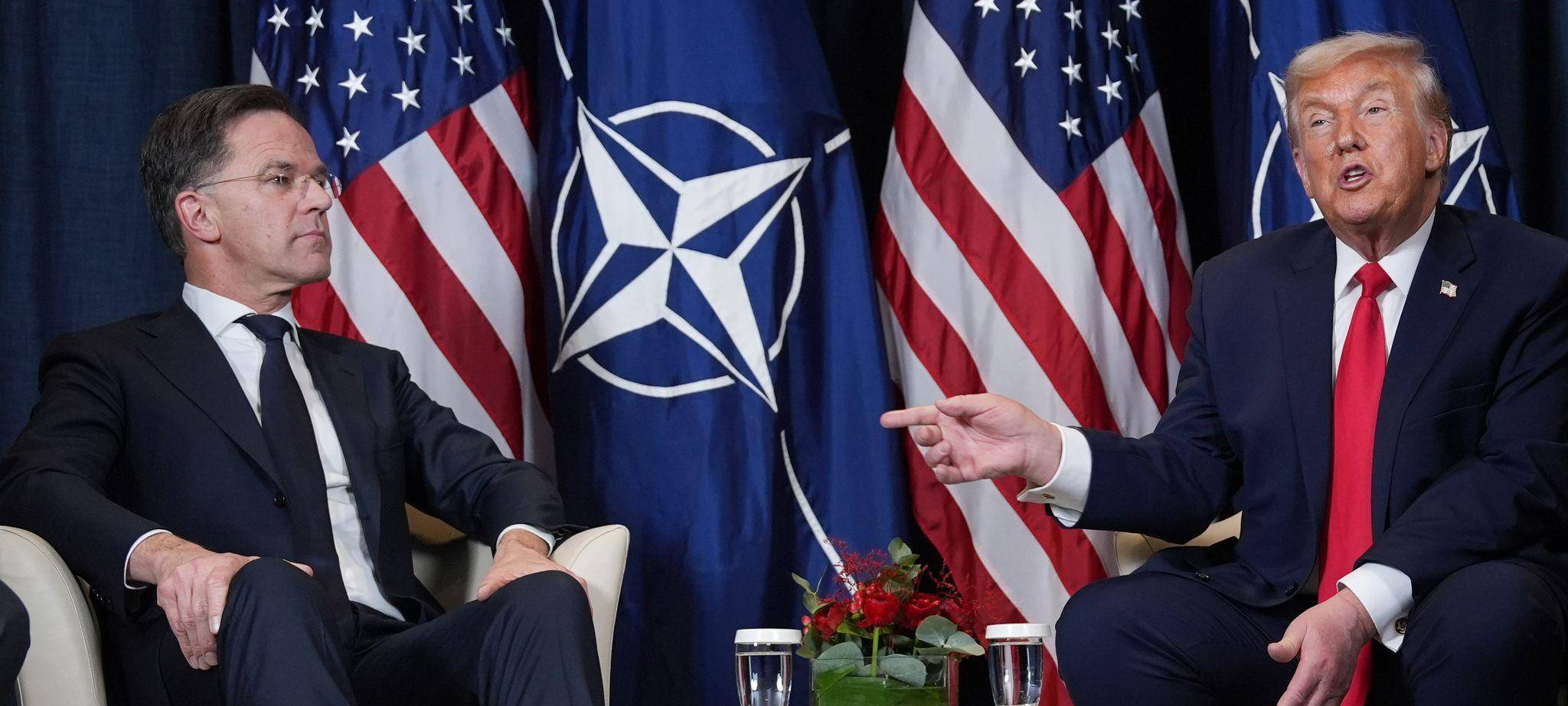 Nato-Generalsekretär Rutte und US-Präsident Trump