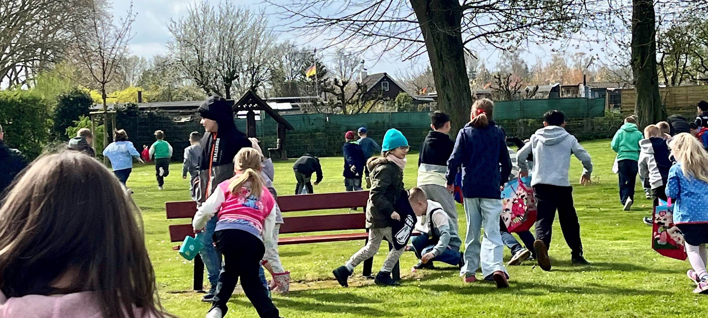 Ostereiersuche in Essen im Freibad Hesse - So war's
