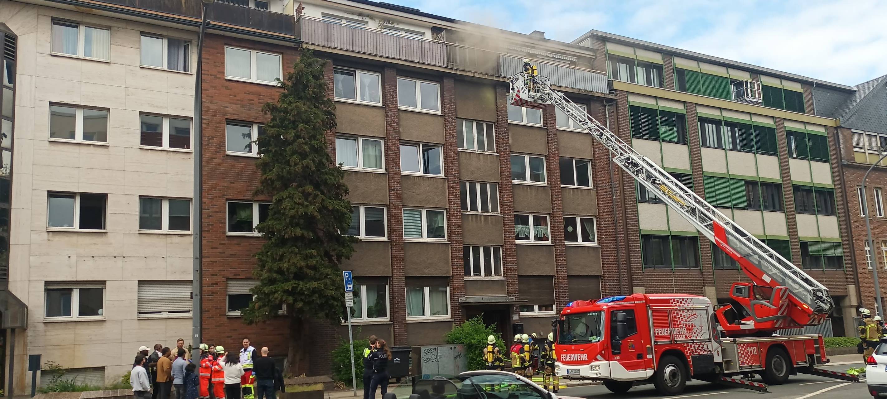 Brand im Südviertel in Essen