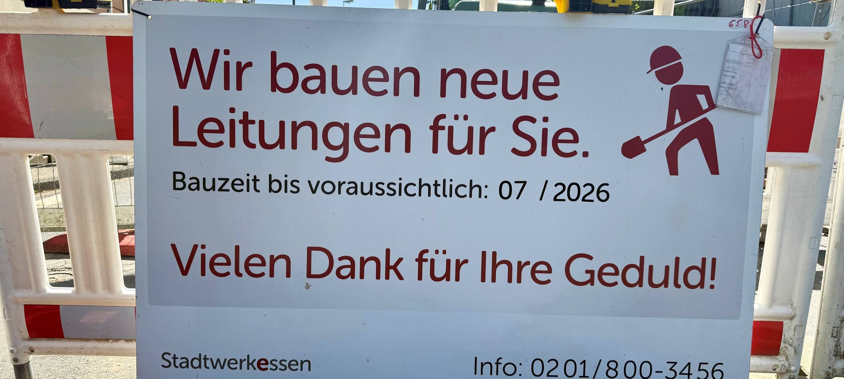 Anwohner in Essen leiden unter Baustelle