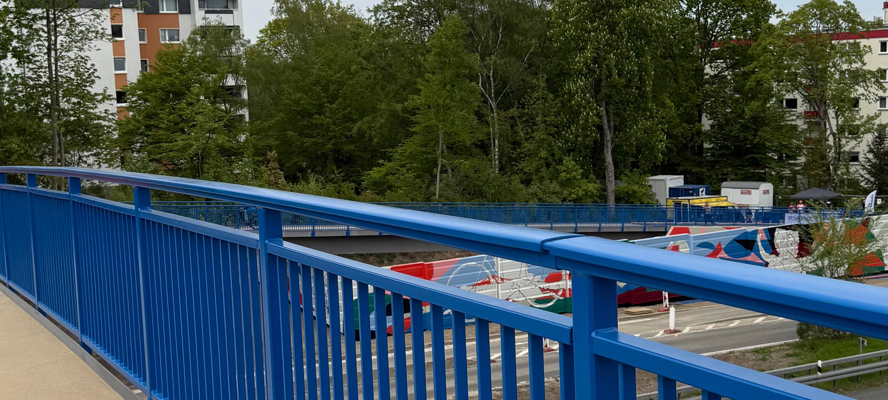 Beliebte Fußgängerbrücke in Essen wieder fertig