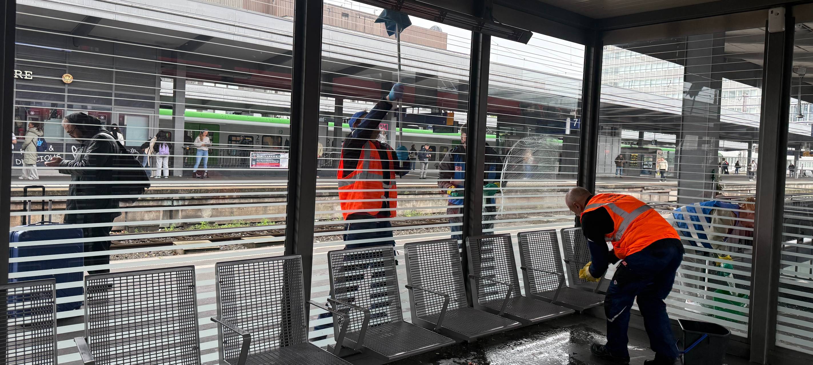 Frühjahrsputz in Essen am Hauptbahnhof