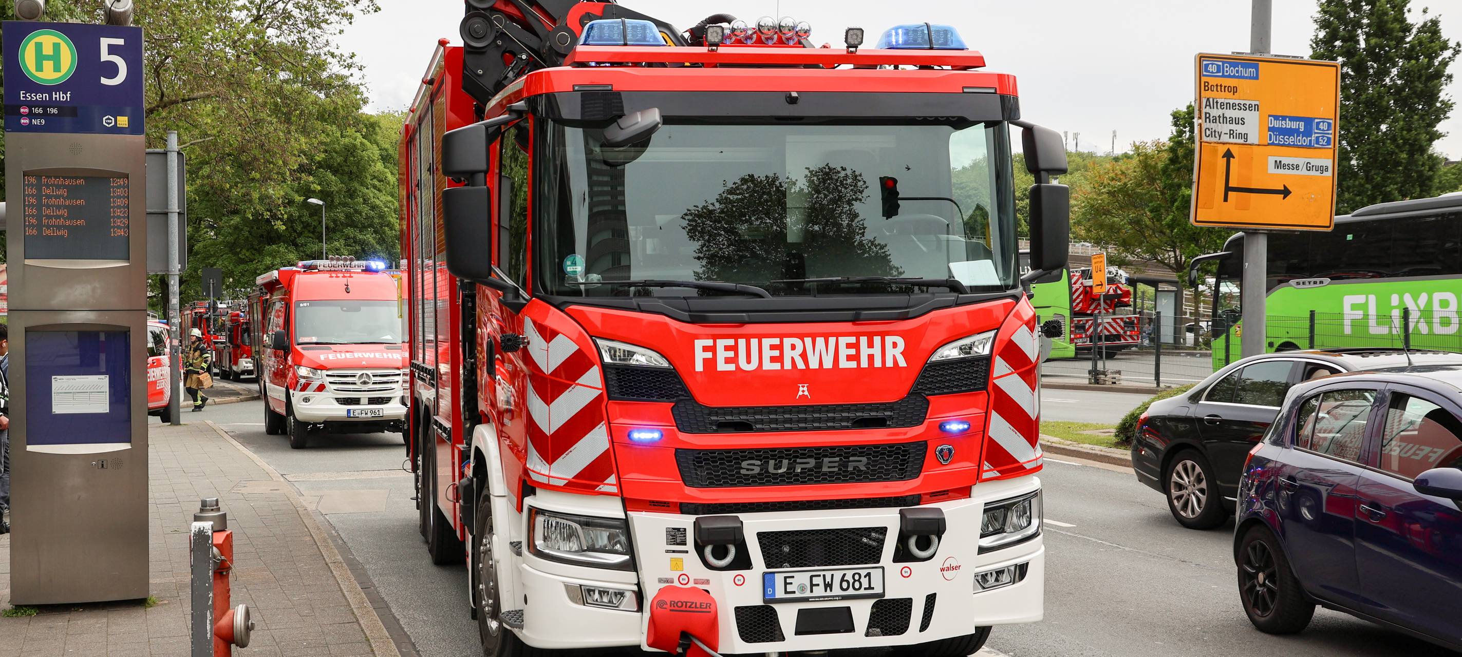 Einsatz in Essen am Hauptbahnhof: Person von U-Bahn erfasst
