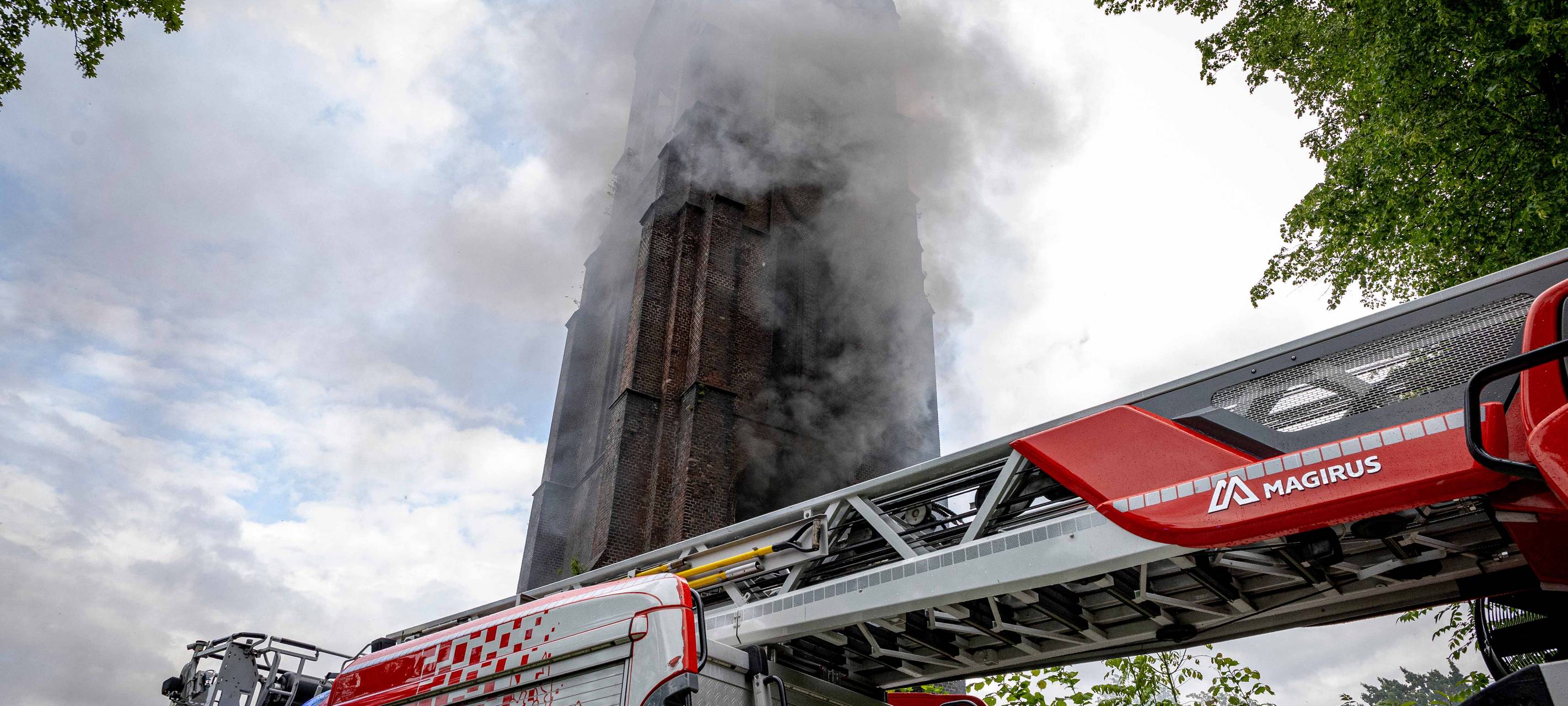 Brand im Kirchturm in Essen
