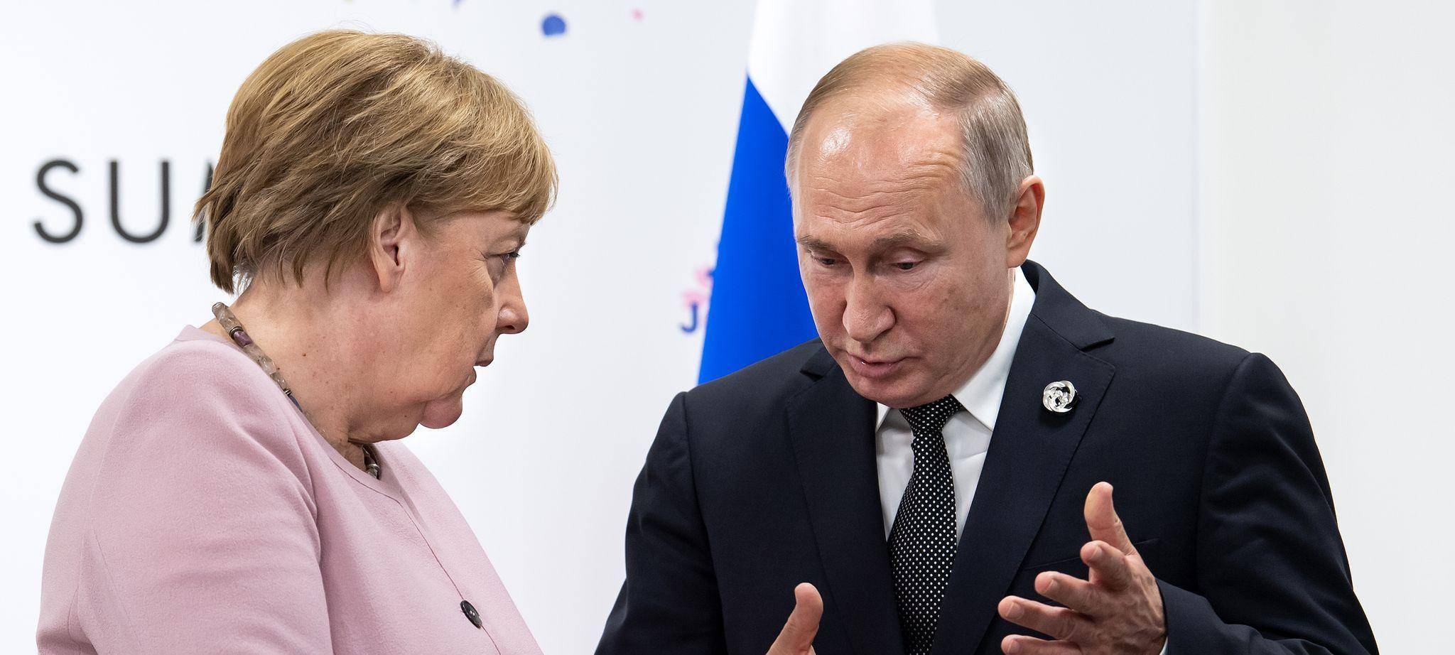 Kanzlerin Angela Merkel und Russlands Präsident Wladimir Putin