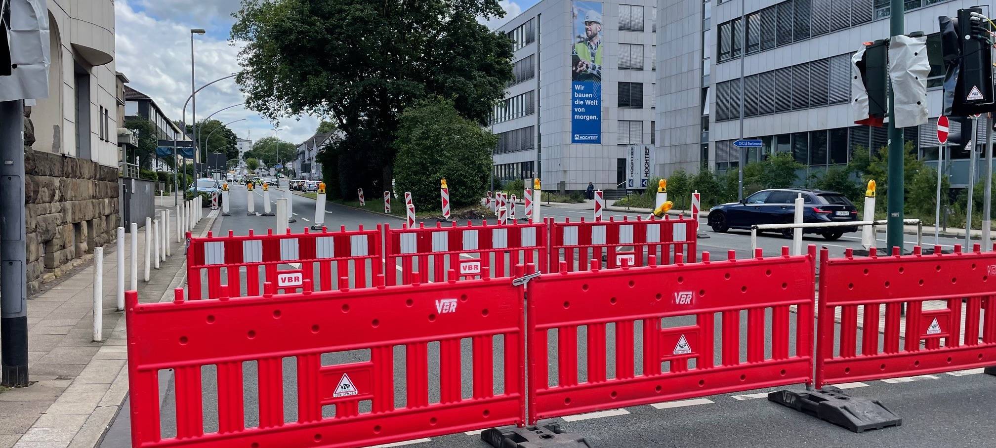 Wichtige Kreuzung in Essen gesperrt