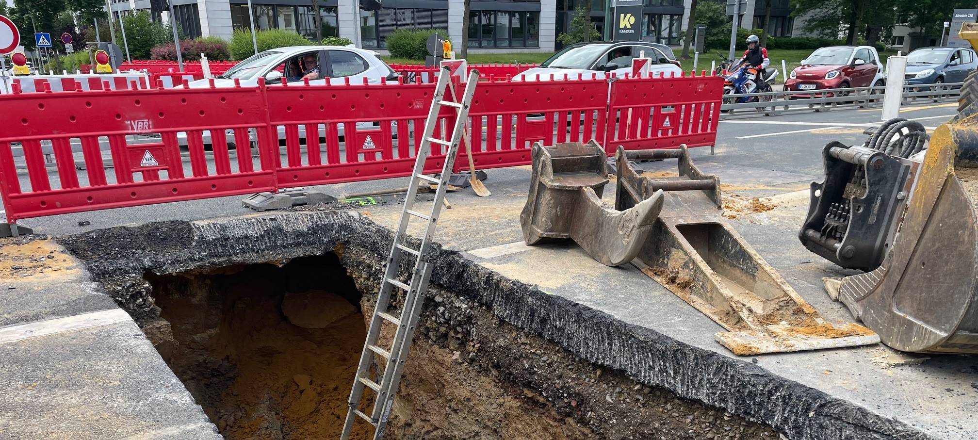 Wichtige Kreuzung in Essen gesperrt